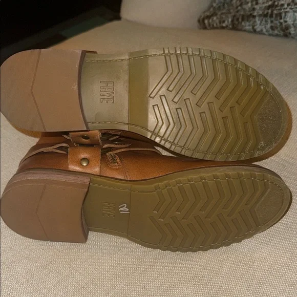 Frye Brown Leather Ankle Boots - Picture 4 of 8